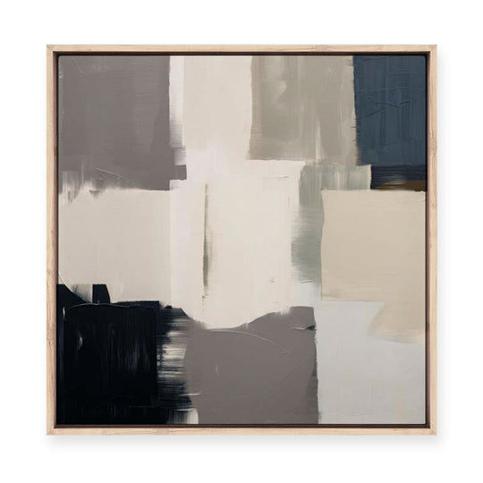 Abstract Grey Spectrum I | Framed Canvas