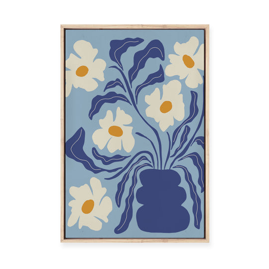 Blue Moon Flower | Framed Canvas