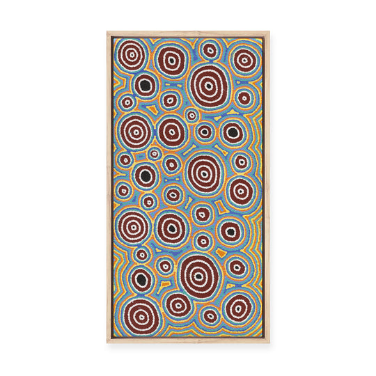 Janganpa Jukurrpa (Brush-tail  Possum Dreaming) Mawurrji No.2 | Framed Canvas Print