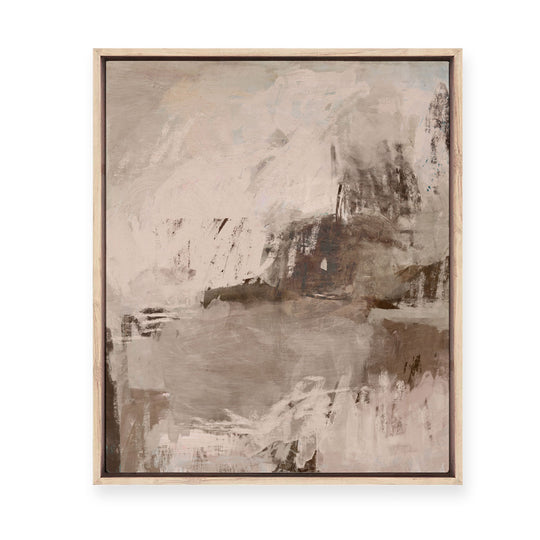 Daydream in Latte | Framed Canvas