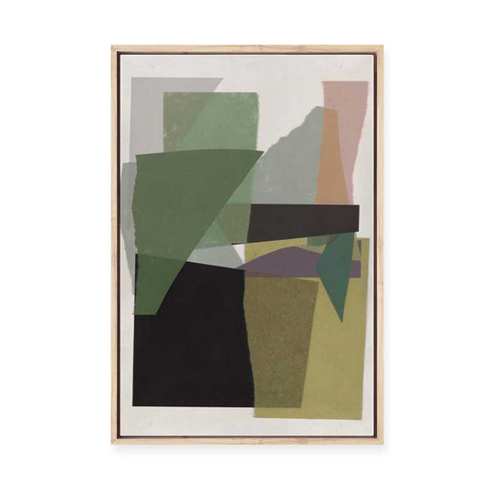 Edges and Echoes I | Framed Canvas