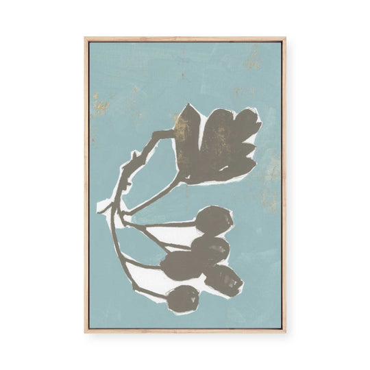 Floral Silhouette I | Framed Canvas