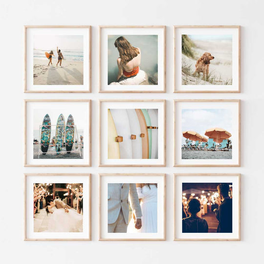 Print & Frame | Gallery Set of 9 | Square