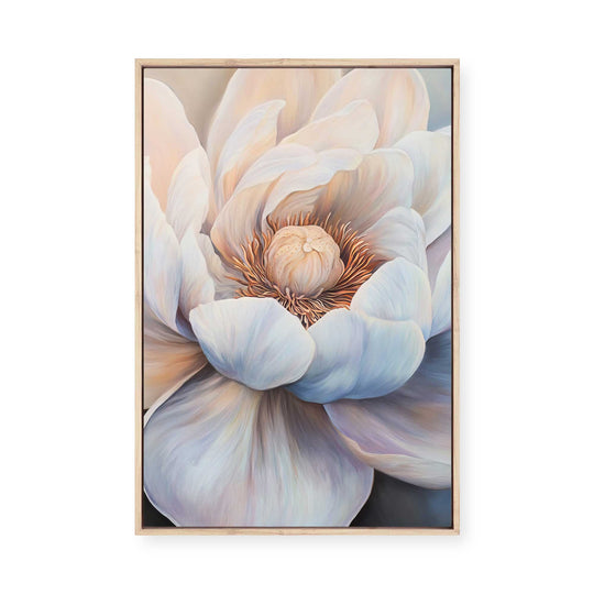Gentle Petal Bloom | Framed Canvas