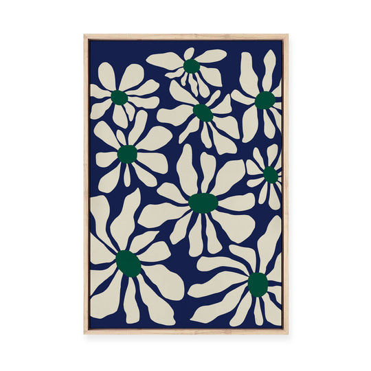 Happy Flora II | Framed Canvas