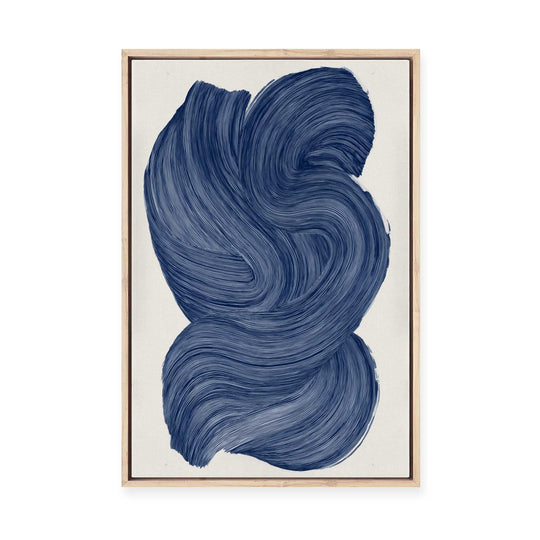 Indigo Pigment II | Framed Canvas