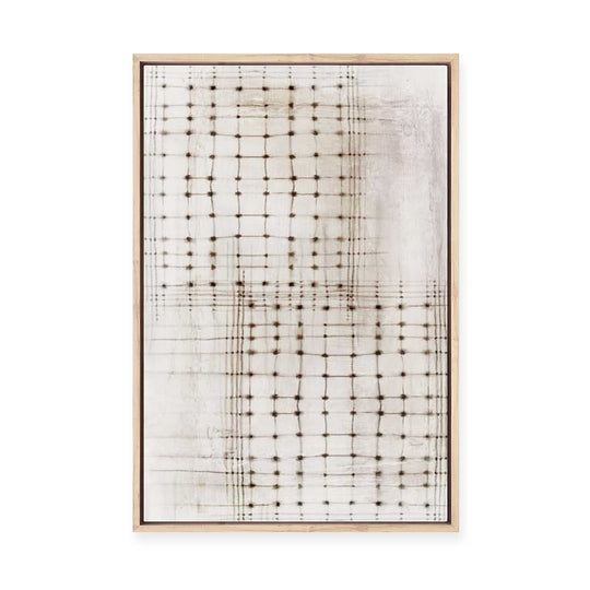 Intersecting Lines in Quiet Neutrality I | Framed Canvas
