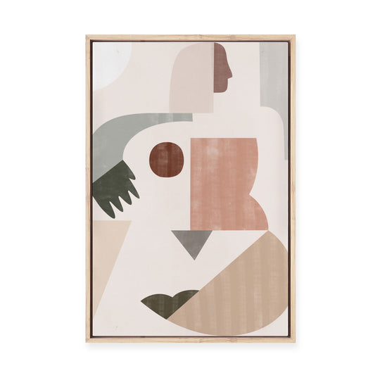 Lady Geometry | Framed Canvas