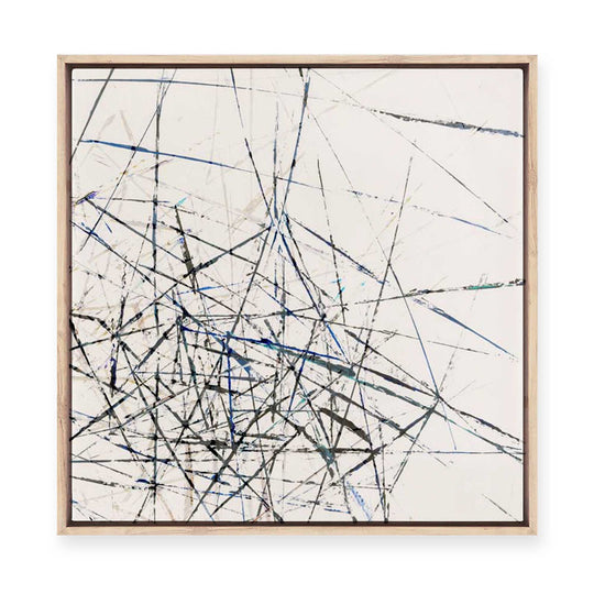 Linear Echoes | Framed Canvas