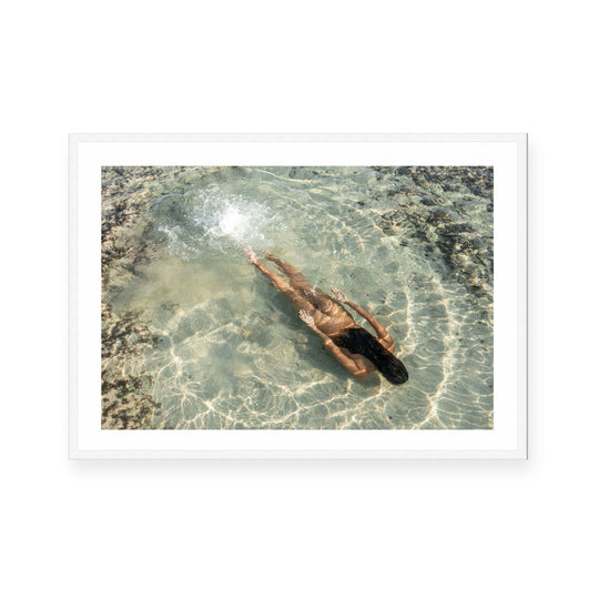The Skinny Dip, Framed Wall Art by Lindsey and Rebecca