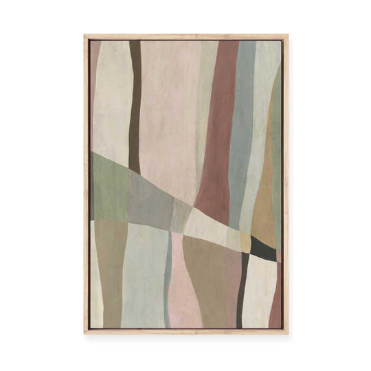 Muted Paths of Gentle Intersection | Framed Canvas