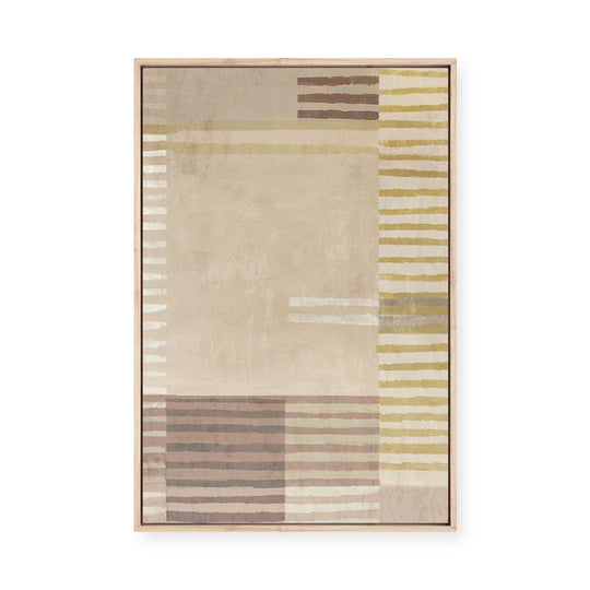Muted Patterns in Balance Harmony | Framed Canvas