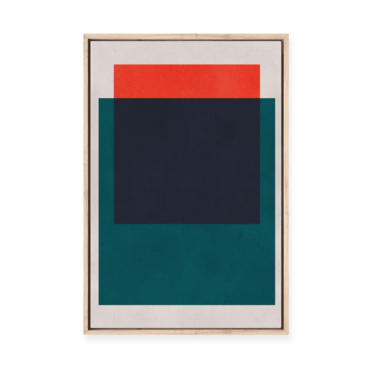 Overlapping Geometry 1 | Framed Canvas