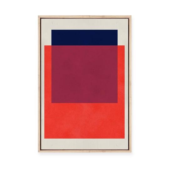 Overlapping Geometry 14 | Framed Canvas