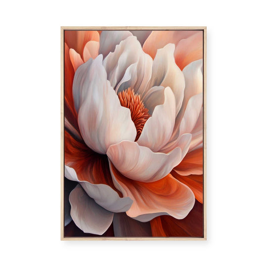 Petals Ablaze | Framed Canvas