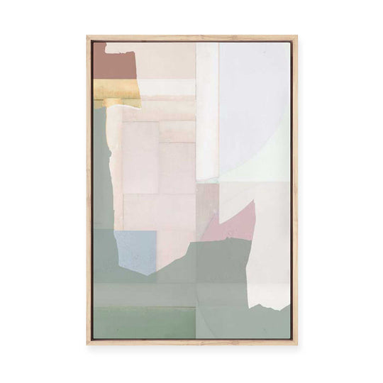 Soft Geometry I | Framed Canvas