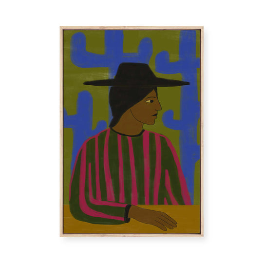 South Western Woman III | Framed Canvas