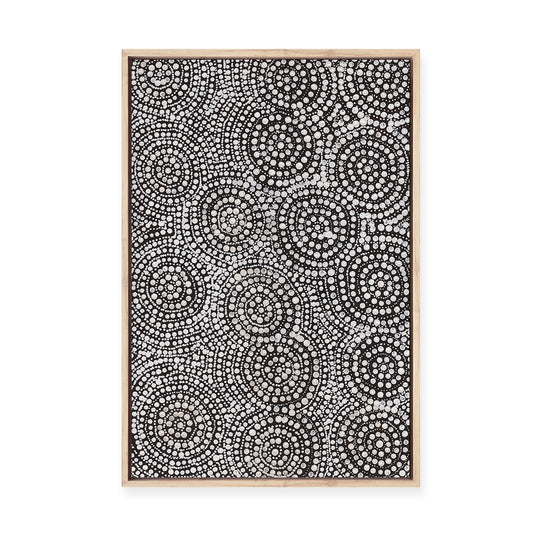 Watiya-Warnu Jukurrpa (Seed Dreaming) No.1 | Framed Canvas Print