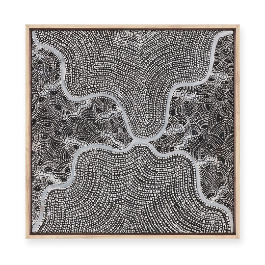 Watiya-Warnu Jukurrpa (Seed Dreaming) No.3 | Framed Canvas Print