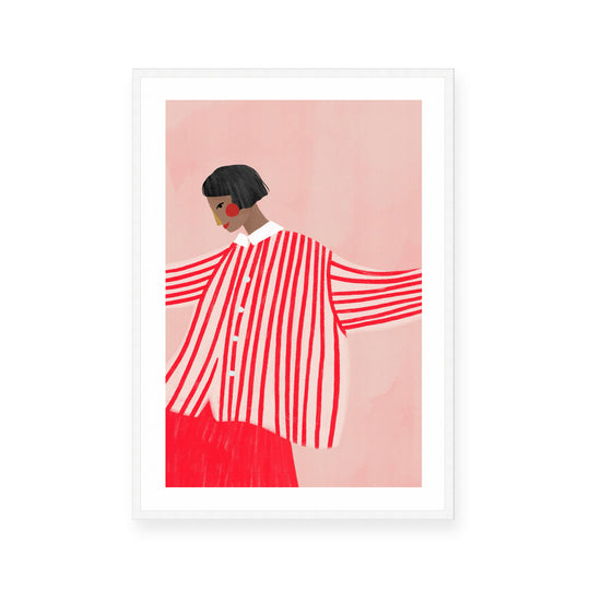 The Woman with the Red Stripes