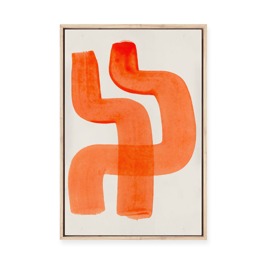 Vermilion III | Framed Canvas