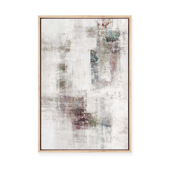 Weathered Walls of Fragmented Memory | Framed Canvas