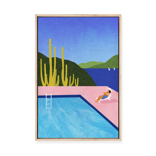 Swimming Pool I | Framed Canvas