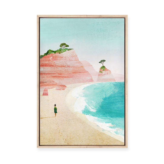 Beach Girl IV | Framed Canvas