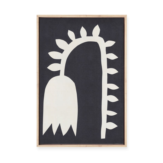 Black Tulip #2 | Framed Canvas