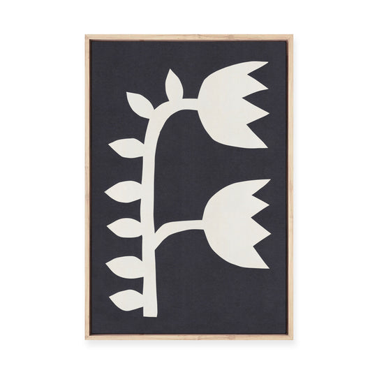 Black Tulips #2 | Framed Canvas