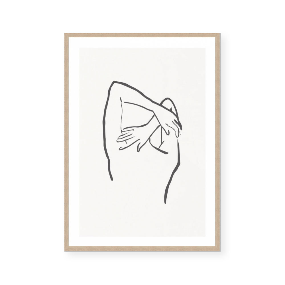 Body Lines II | Taupe – ArtHouse Co
