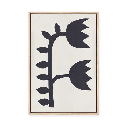 Black Tulips #1 | Framed Canvas