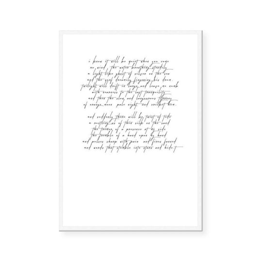 I Know it will be Quiet