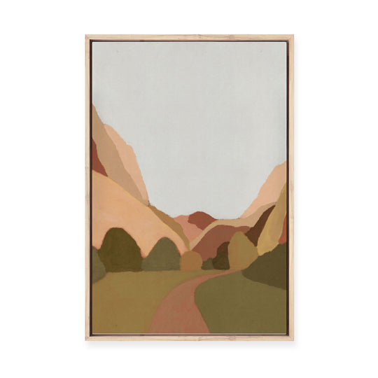 Morning Walk | Framed Canvas