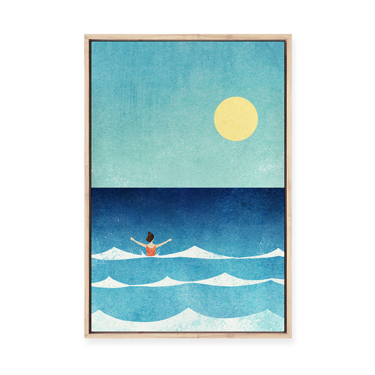 Sea Swim II | Framed Canvas