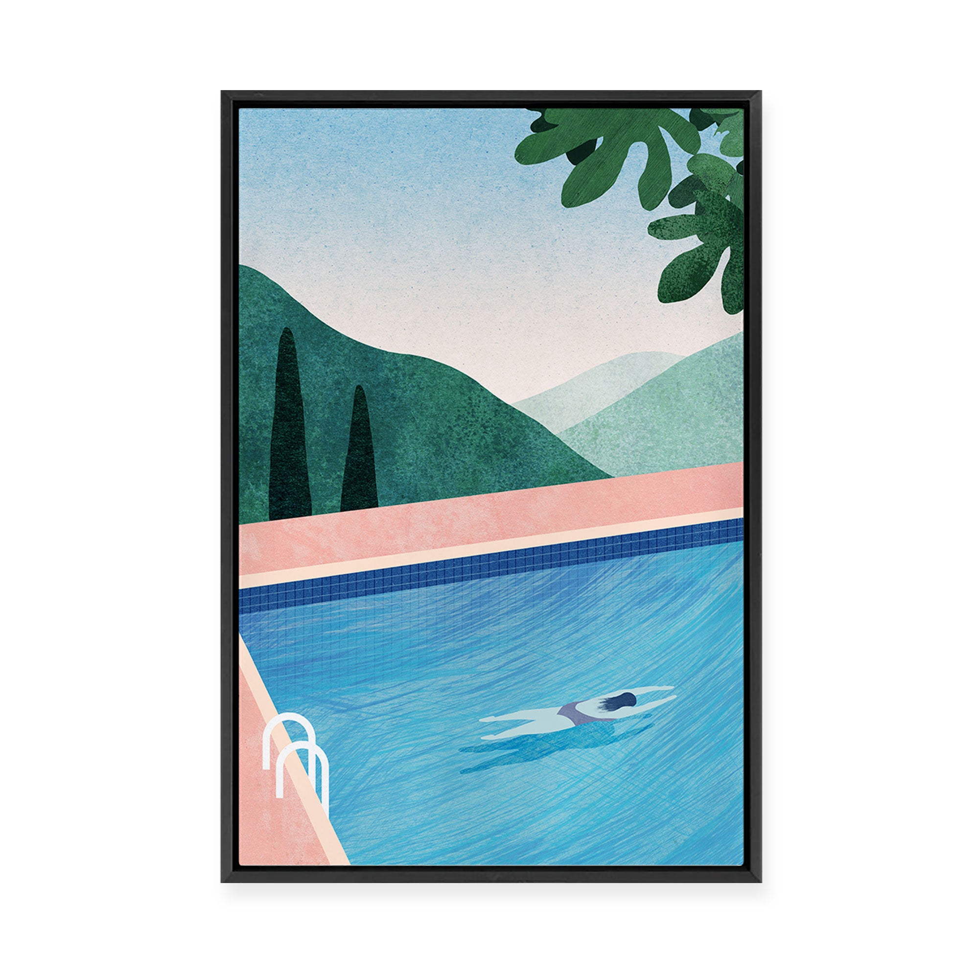 Swimming Pool II | Framed Canvas – ArtHouse Co