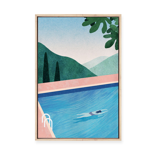 Swimming Pool II | Framed Canvas