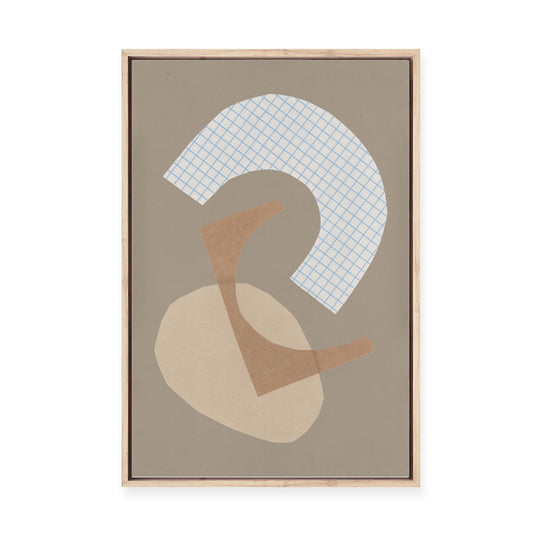 Three Shapes No.1 | Framed Canvas