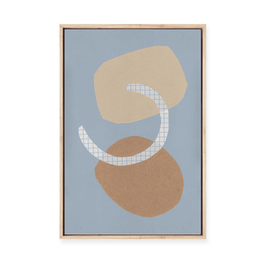 Three Shapes No.2 | Framed Canvas