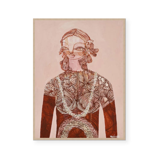 Tilly-Rose | Limited Edition Print | Frame in Oak | Jai Vasicek | 59x84cm