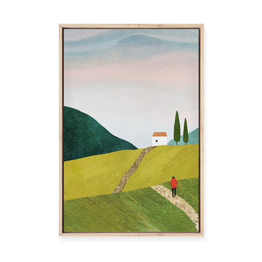 Walking Home | Framed Canvas